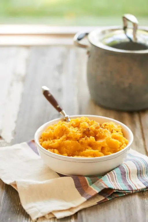 Orange Zest and Ginger Mashed Butternut Squash