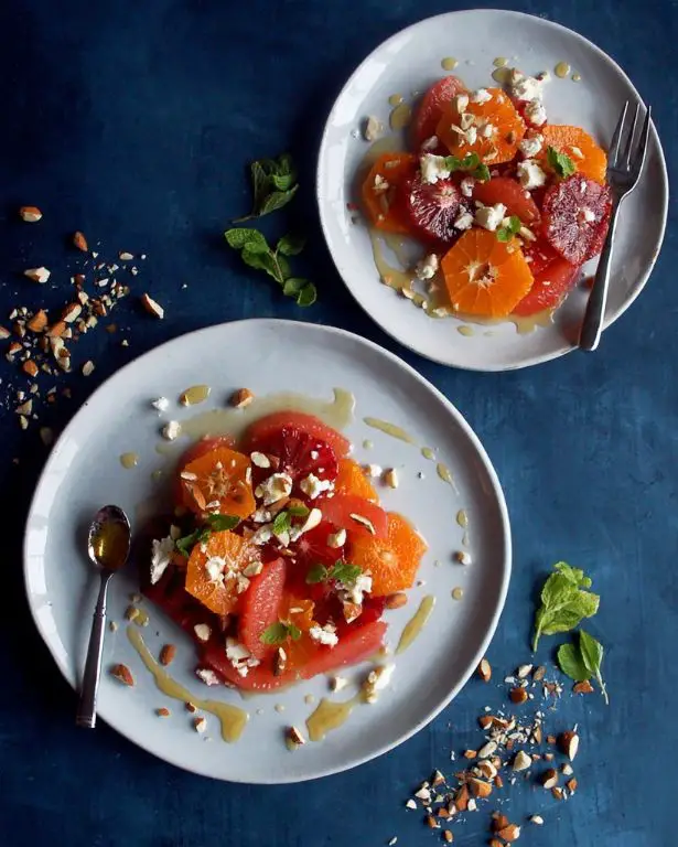 Orange and Grapefruit Salad with Mint