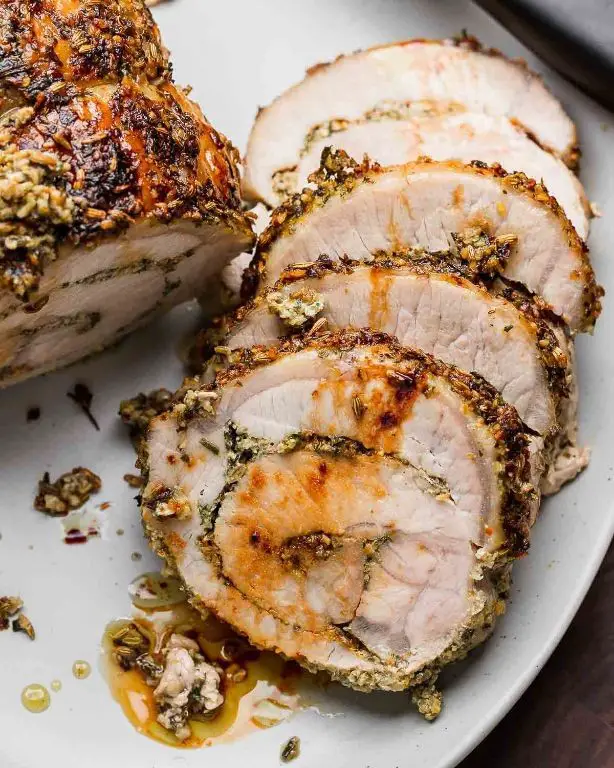 Orange and Rosemary Stuffed Pork Loin
