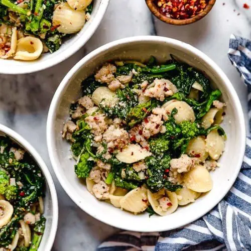 Orecchiette with Broccoli Rabe and Sausage