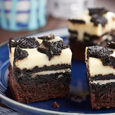 Oreo Cheesecake Brownie Bars