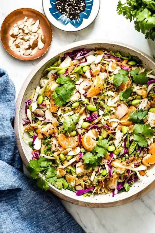 Oriental Chicken Salad with Almond Slivers
