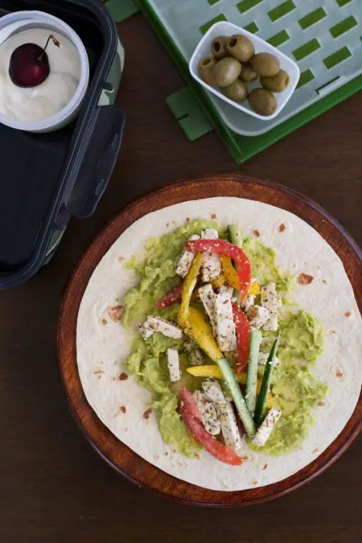 Palak Paneer Wrap with Avocado Spread