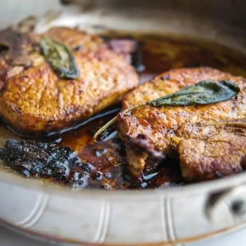Pan Fried Pork Chops with Sage Butter