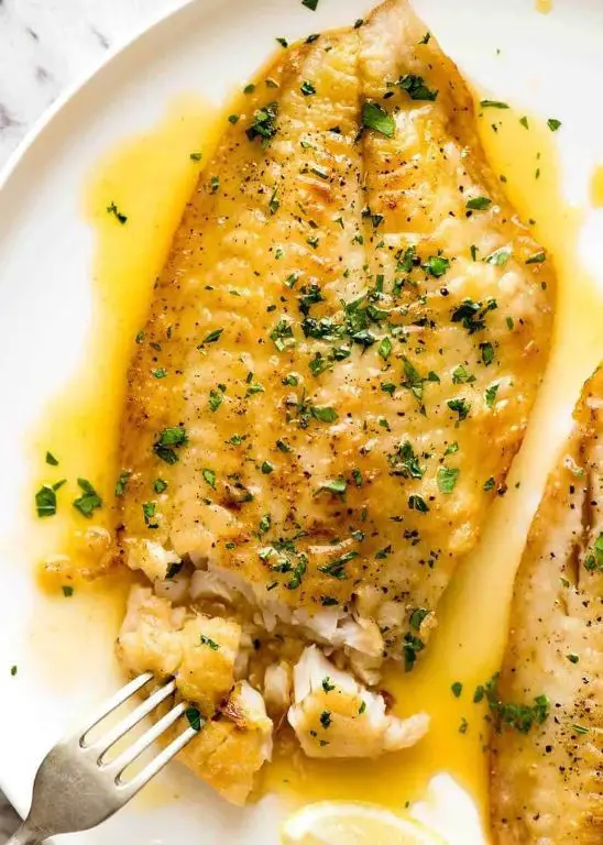Pan-Fried Perch with Lemon Butter Sauce