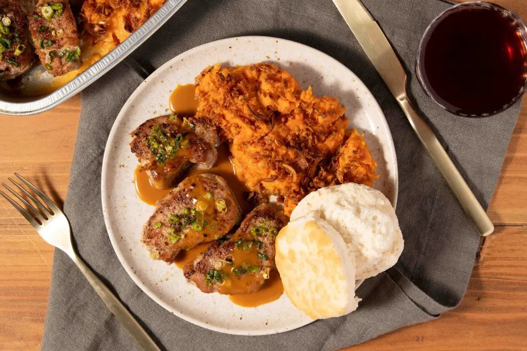 Pan-Fried Pork Medallions with Bordelaise