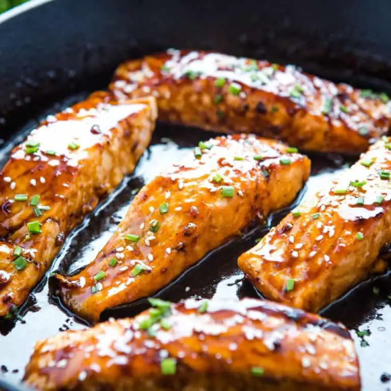 Pan-Seared Salmon with Maple Glaze
