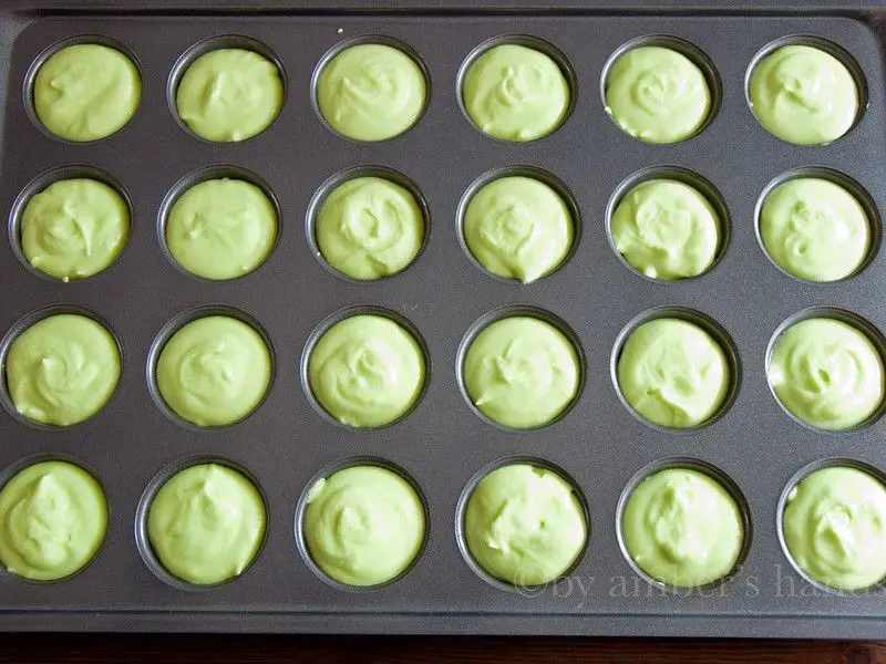 Pandan Rice Puto with Coconut Milk
