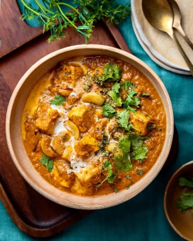 Paneer Curry with Coconut and Cashew