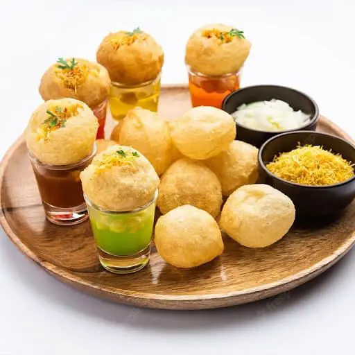 Pani Puri with Flavored Water