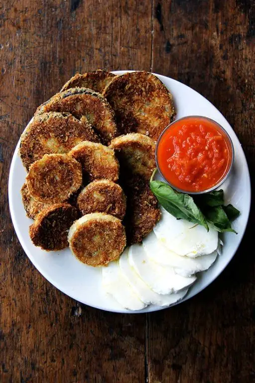 Panko-Crusted Mini Eggplant Rounds