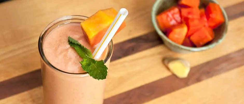 Papaya Ginger Digestive Smoothie