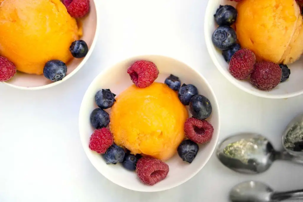 Papaya and Lime Sorbet