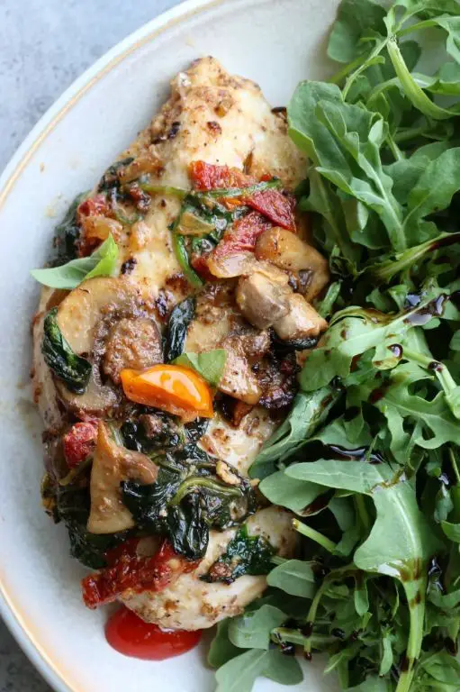Parmesan Chicken Breast with Sun-Dried Tomatoes