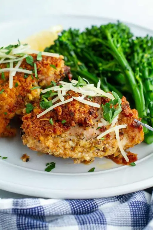 Parmesan Crusted Chicken Thighs with Garlic Aioli