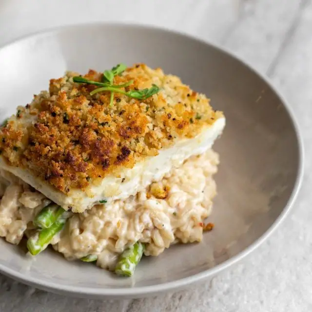 Parmesan Herb Crusted Halibut