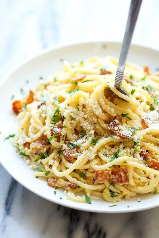 Parmesan Pasta Carbonara