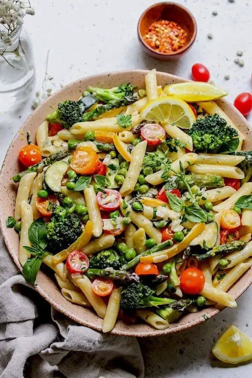 Parmesan Pasta Primavera