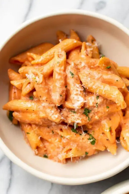 Parmesan Pasta with Creamy Tomato Sauce