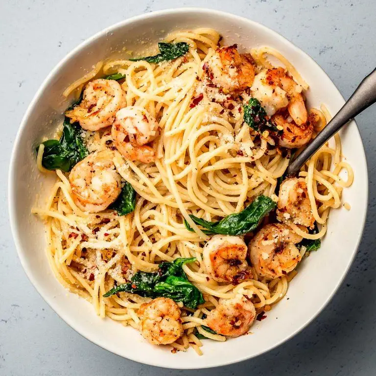 Parmesan Pasta with Garlic Butter Shrimp