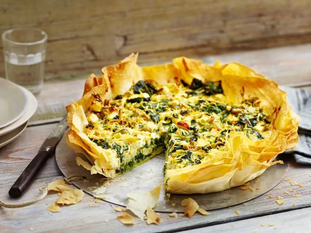 Parsnip and Spinach Quiche