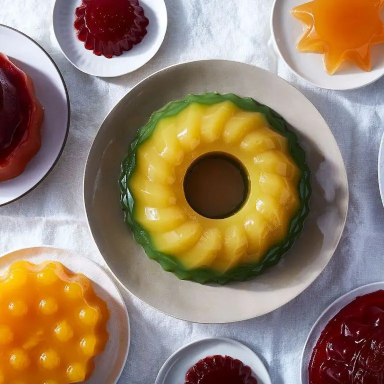 Passion Fruit Gelatin with Fresh Berries