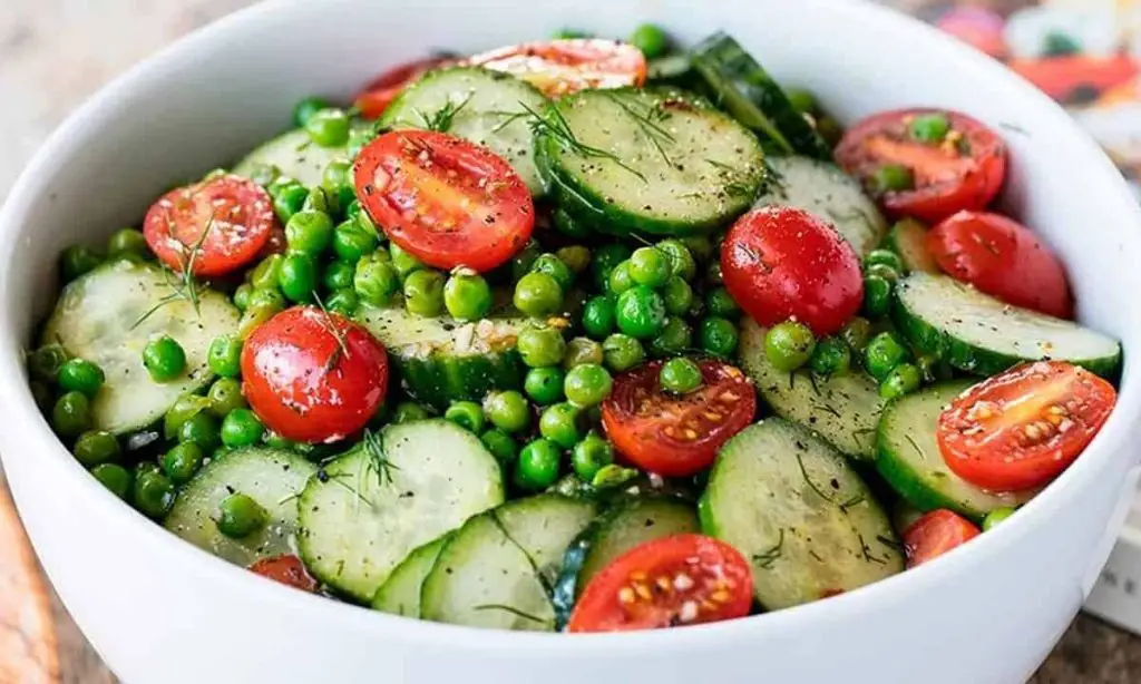 Pea and Cucumber Salad with Fresh Herbs