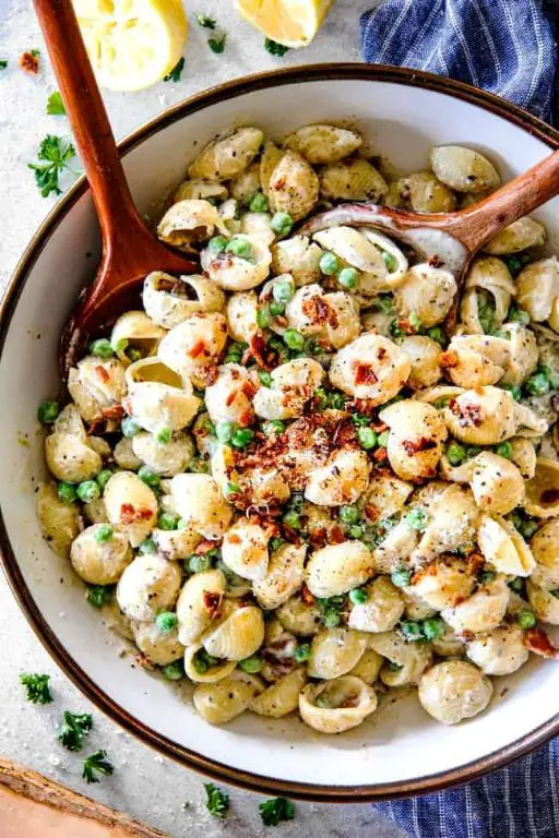 Pea and Pasta Salad with Parmesan