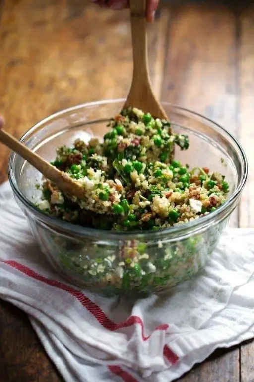 Pea and Quinoa Salad with Citrus Vinaigrette