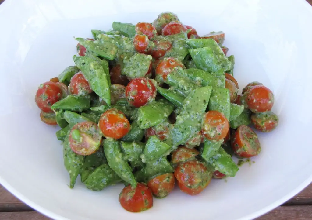 Pea and Tomato Salad with Basil