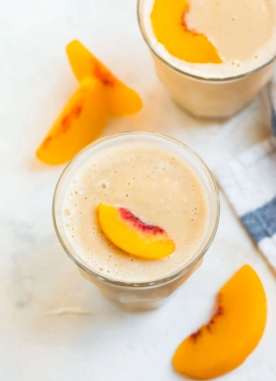 Peach Almond Milk Smoothie