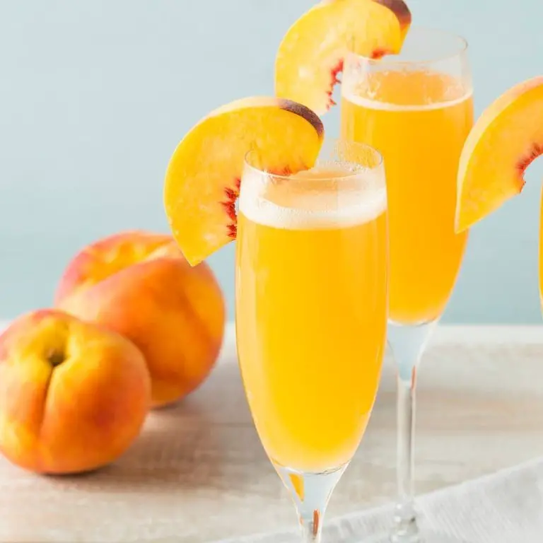 Peach Bellini with Prosecco