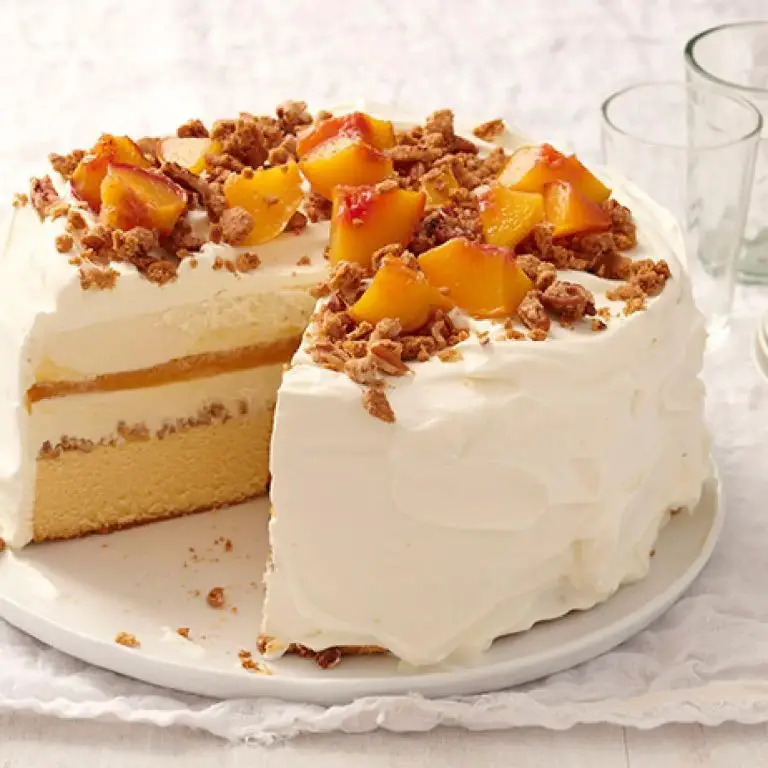 Peach Cobbler Icebox Cake