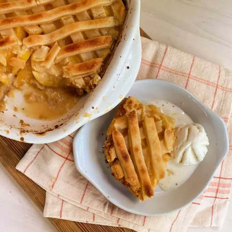 Peach Cobbler Single Crust Pie
