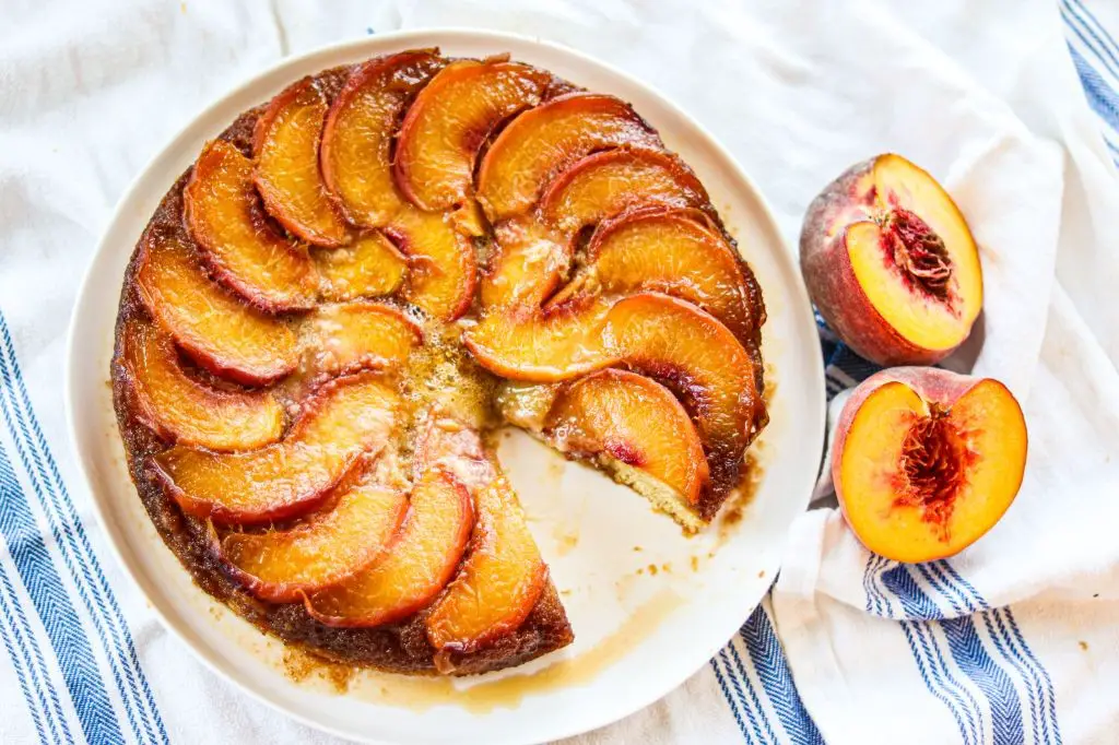 Peach Coconut Flour Cake