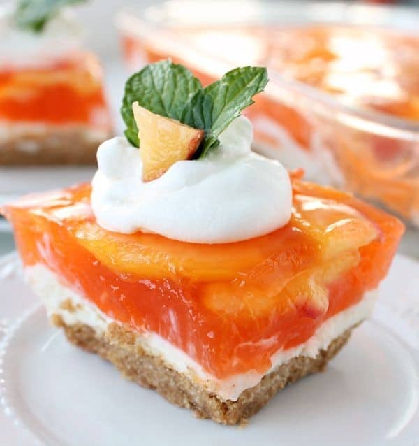 Peach Jello Cool Whip Cheesecake