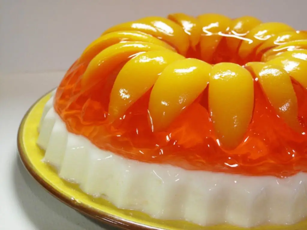 Peach Melba Philadelphia Cream Cheese Jello