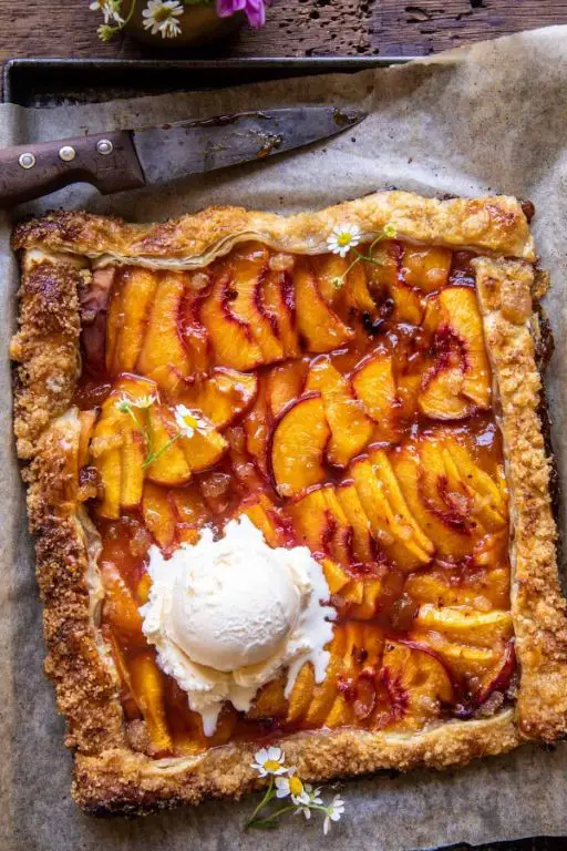 Peach Phyllo Dough Galette