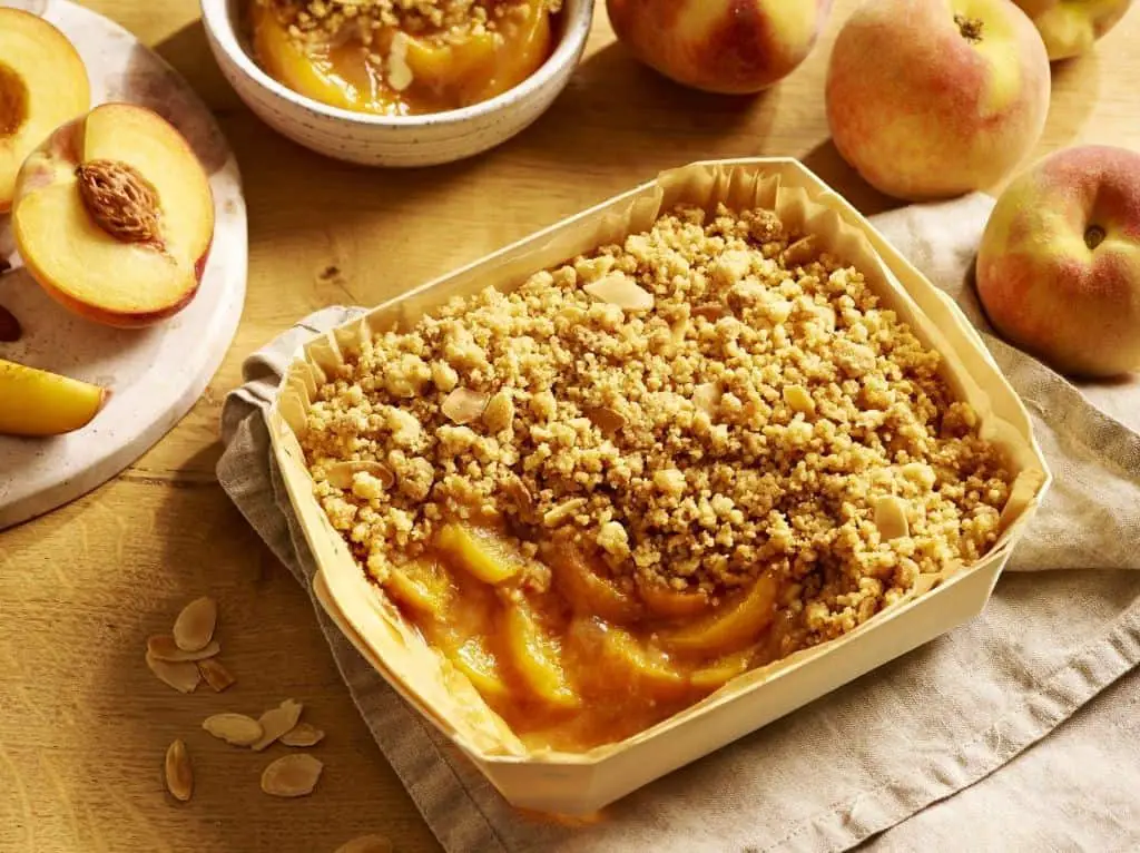 Peach and Almond Crumble