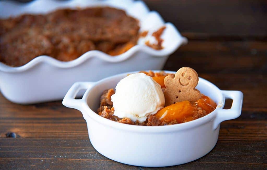 Peach and Ginger Dump Cake