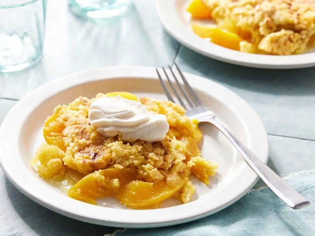 Peach and Lemon Dump Cake