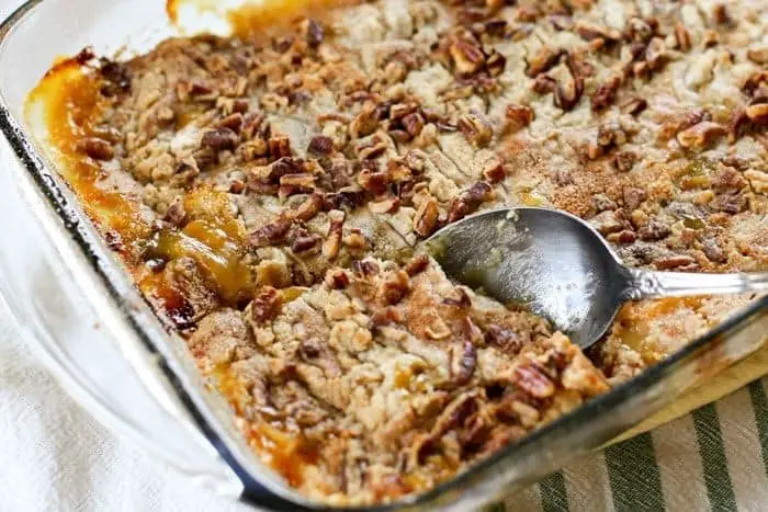 Peach and Pecan Dump Cake