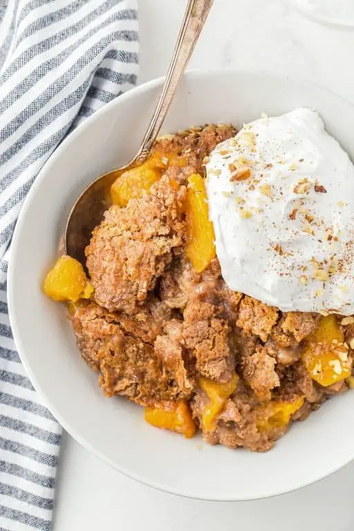 Peach and Spice Dump Cake