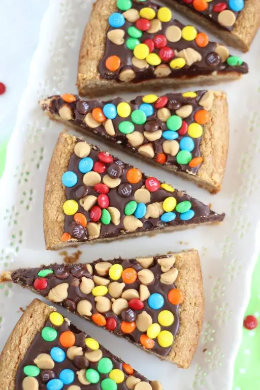 Peanut Butter Cup Cookie Pizza