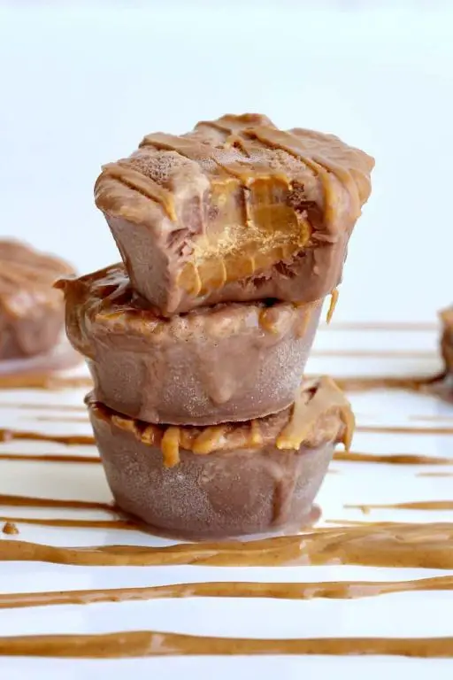 Peanut Butter Cup Ice Cream Bites