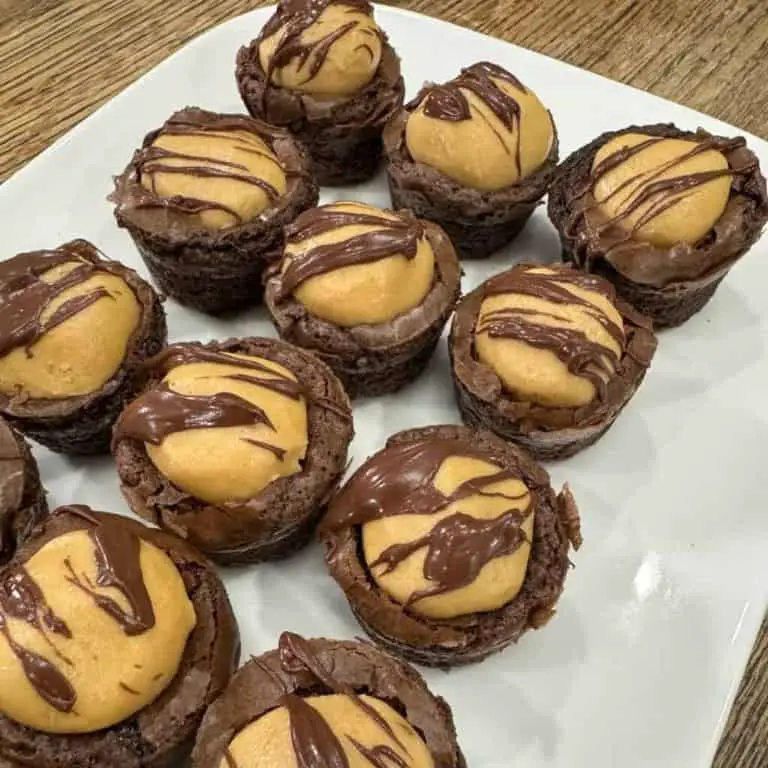 Peanut Butter Fudge Brownie Bites