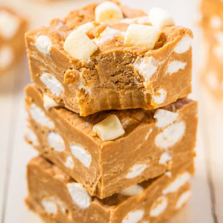 Peanut Butter Fudge with Marshmallow Swirl