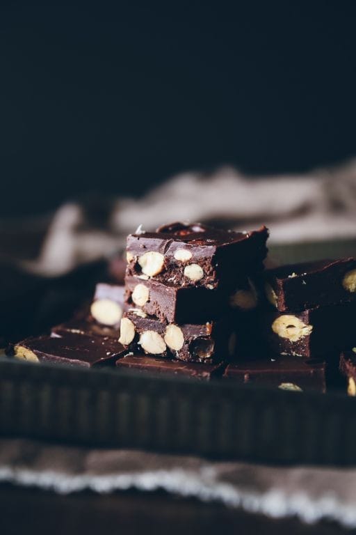 Peanut Butter Fudge with Toasted Almonds