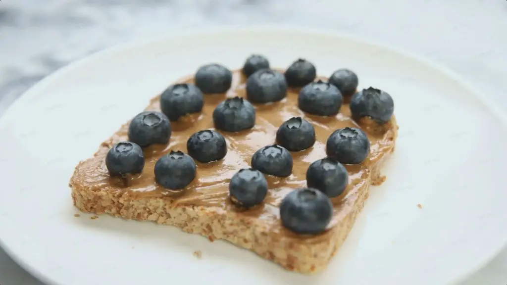 Peanut Butter and Blueberry Sandwich
