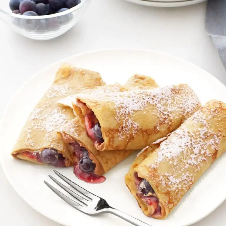 Peanut Butter and Jelly Crepes